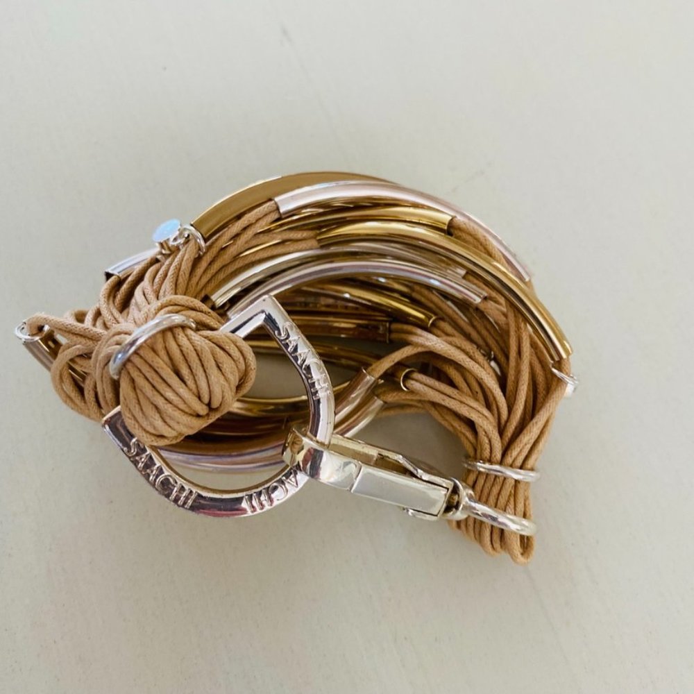 Saachi Multi String Gold & Silver Bracelet - image 8